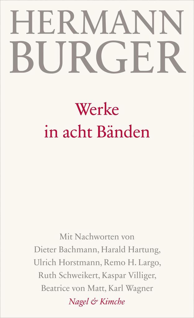 Produktbild: Werke in acht Bänden | Hermann Burger