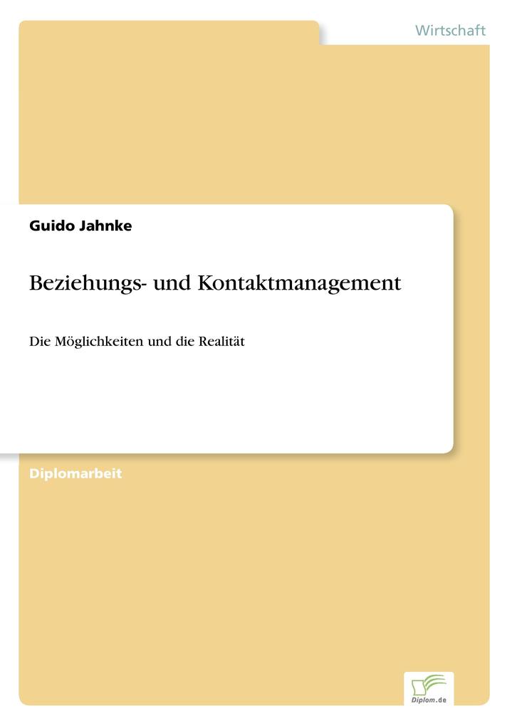 Produktbild: Beziehungs- und Kontaktmanagement | Guido Jahnke