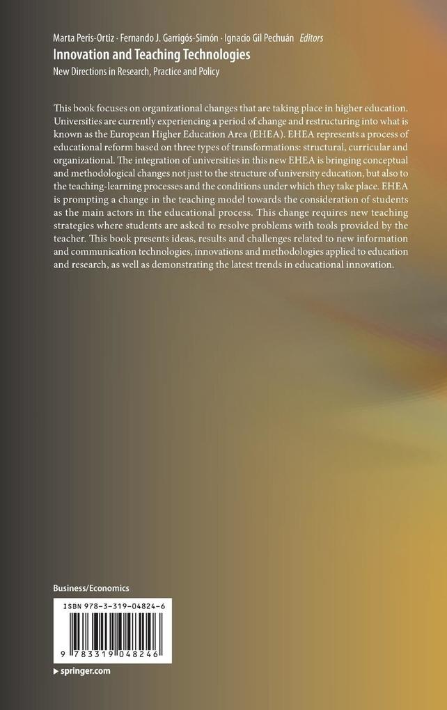 Weitere Ansicht: Innovation and Teaching Technologies