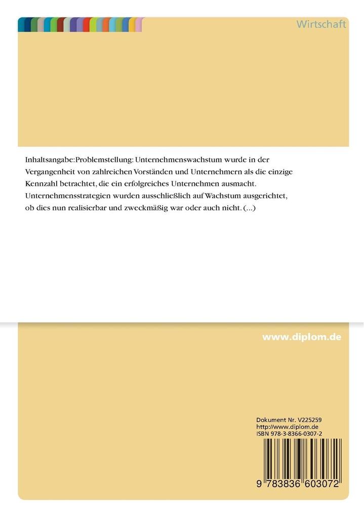 Weitere Ansicht: Unternehmenswachstum, optimale Unternehmensgröße und Effizienz | Ralf Wallbaum