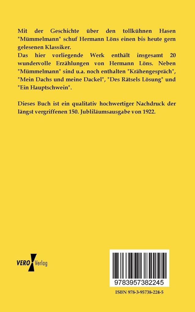 Weitere Ansicht: Mümmelmann | Hermann Löns