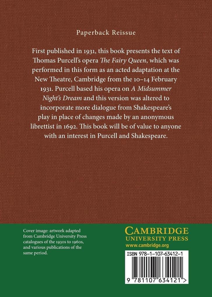 Weitere Ansicht: The Fairy Queen | Henry Purcell