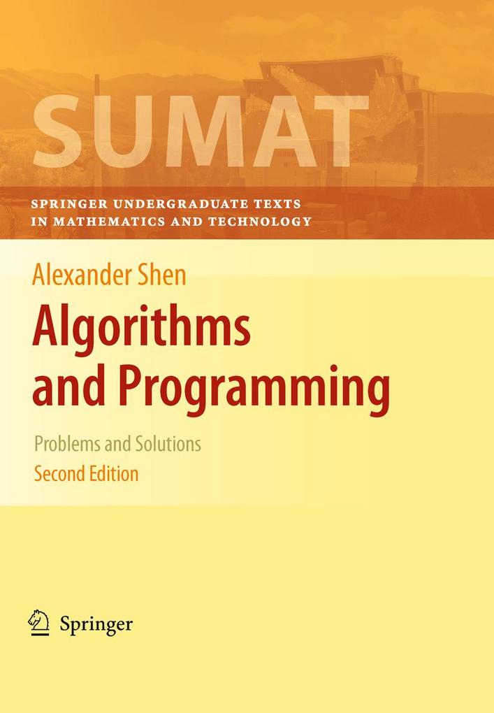 Produktbild: Algorithms and Programming | Alexander Shen