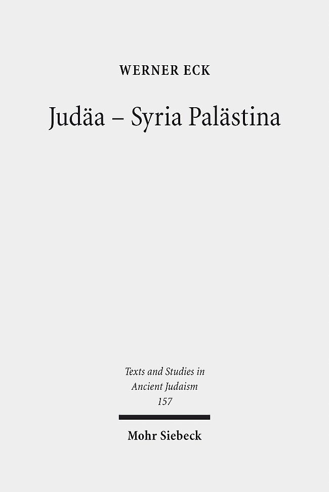 Produktbild: Judäa - Syria Palästina | Werner Eck