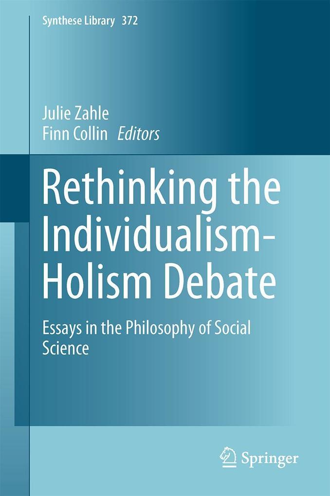 Produktbild: Rethinking the Individualism-Holism Debate
