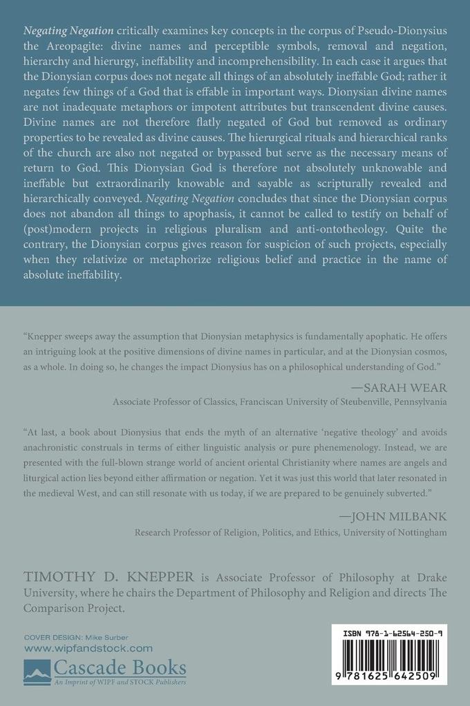 Weitere Ansicht: Negating Negation | Timothy D. Knepper