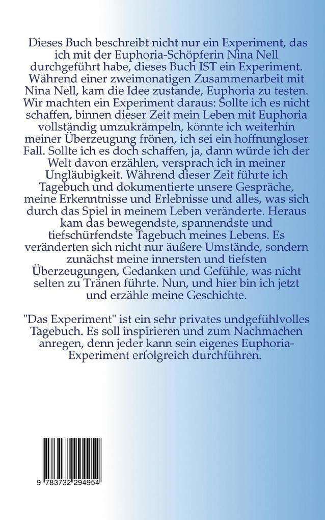 Weitere Ansicht: Euphoria - Das Experiment | Marin Key, Nina Nell