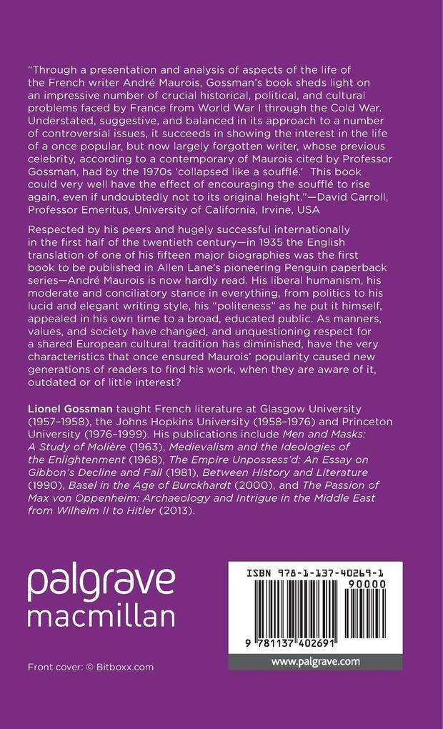 Weitere Ansicht: André Maurois (1885-1967) | J. Gossman
