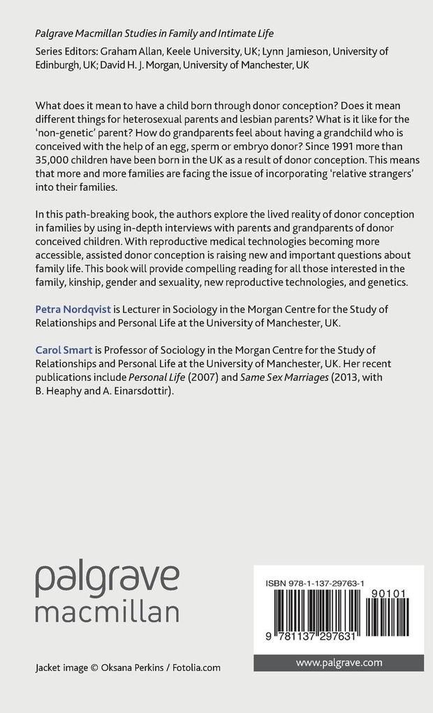 Weitere Ansicht: Relative Strangers: Family Life, Genes and Donor Conception | Petra Nordqvist, C. Smart, Petra Nordqvsit