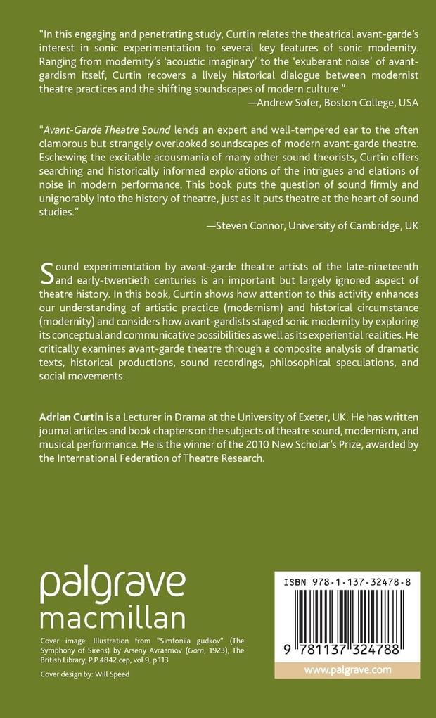 Weitere Ansicht: Avant-Garde Theatre Sound | A. Curtin, A.drian Curtin