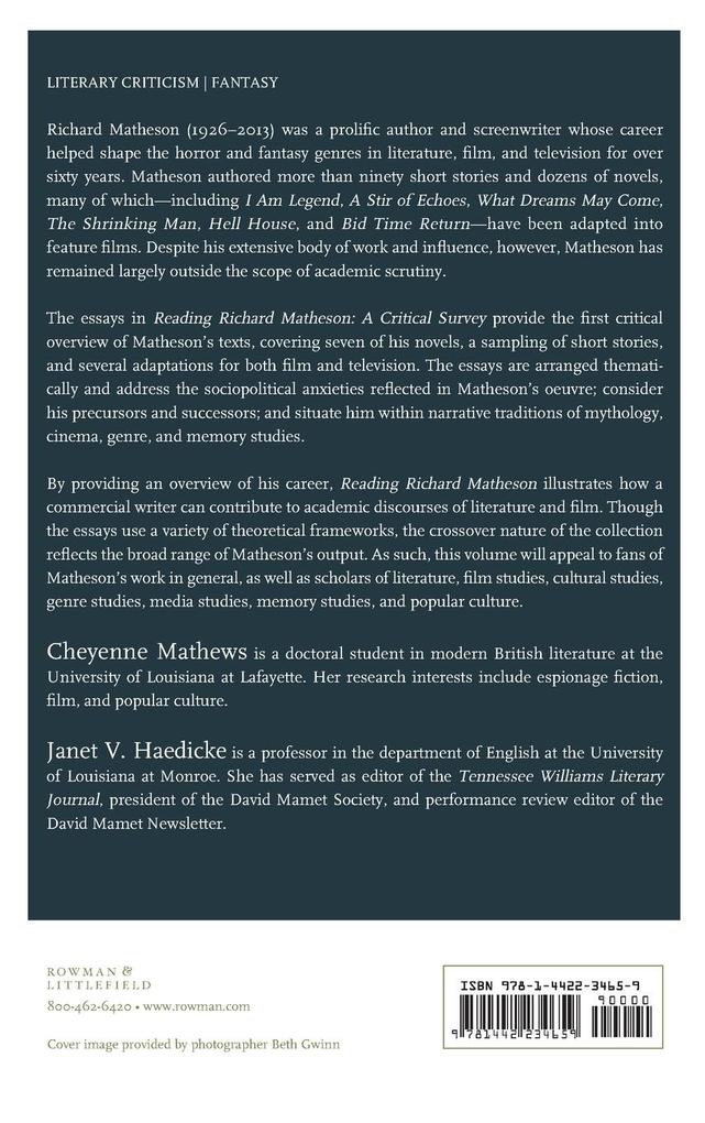 Weitere Ansicht: Reading Richard Matheson