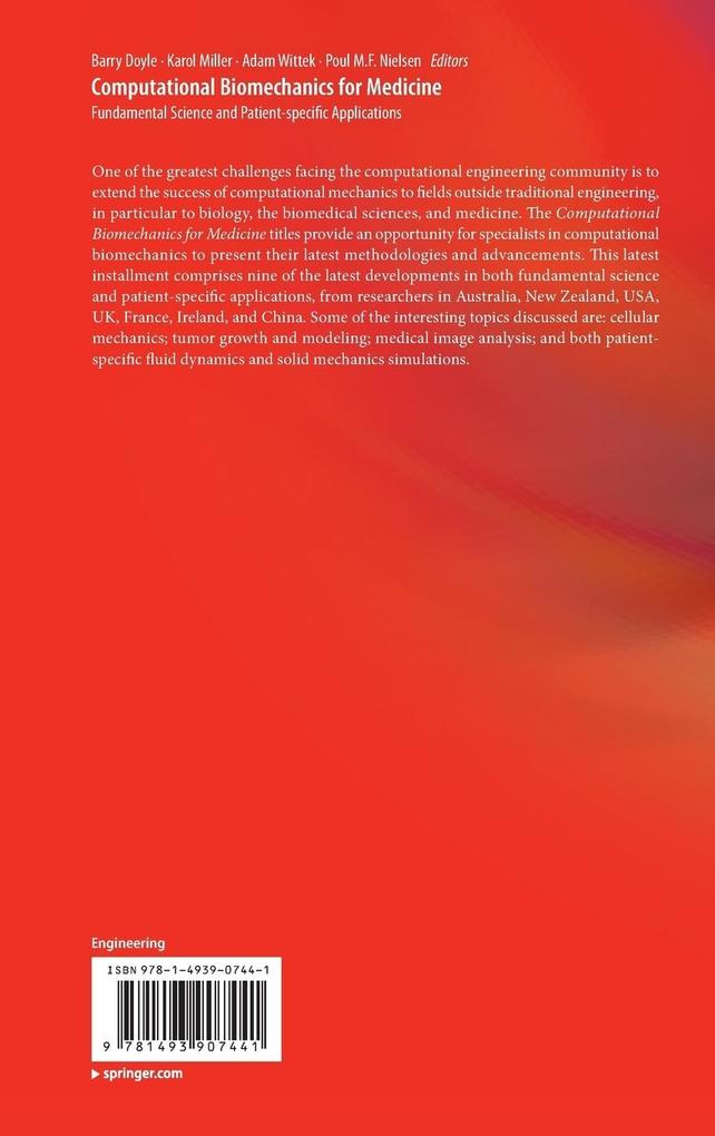 Weitere Ansicht: Computational Biomechanics for Medicine