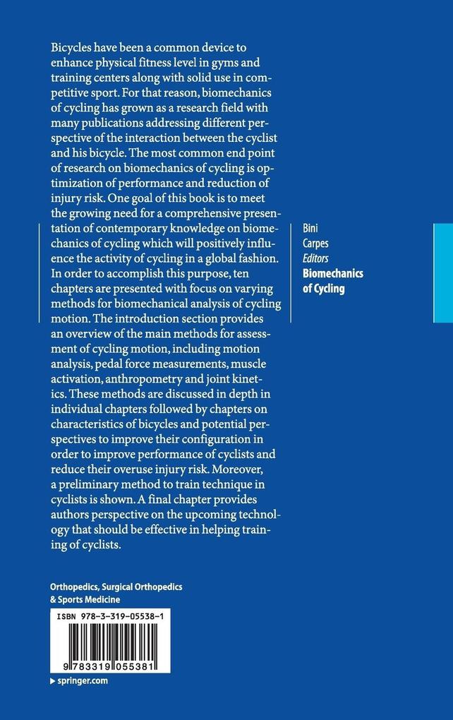 Weitere Ansicht: Biomechanics of Cycling