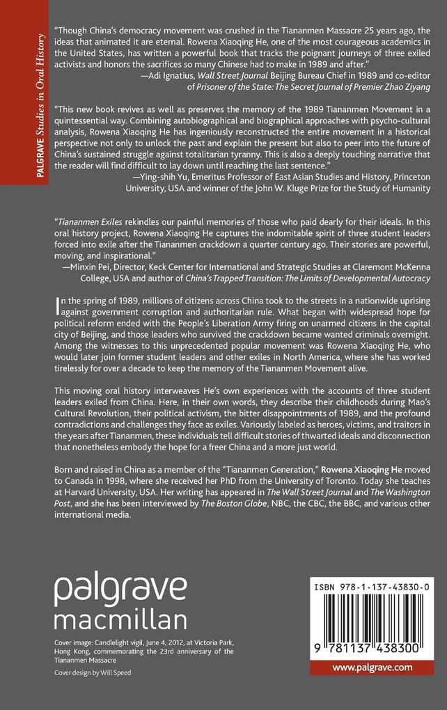 Weitere Ansicht: Tiananmen Exiles | Rowena Xiaoqing He