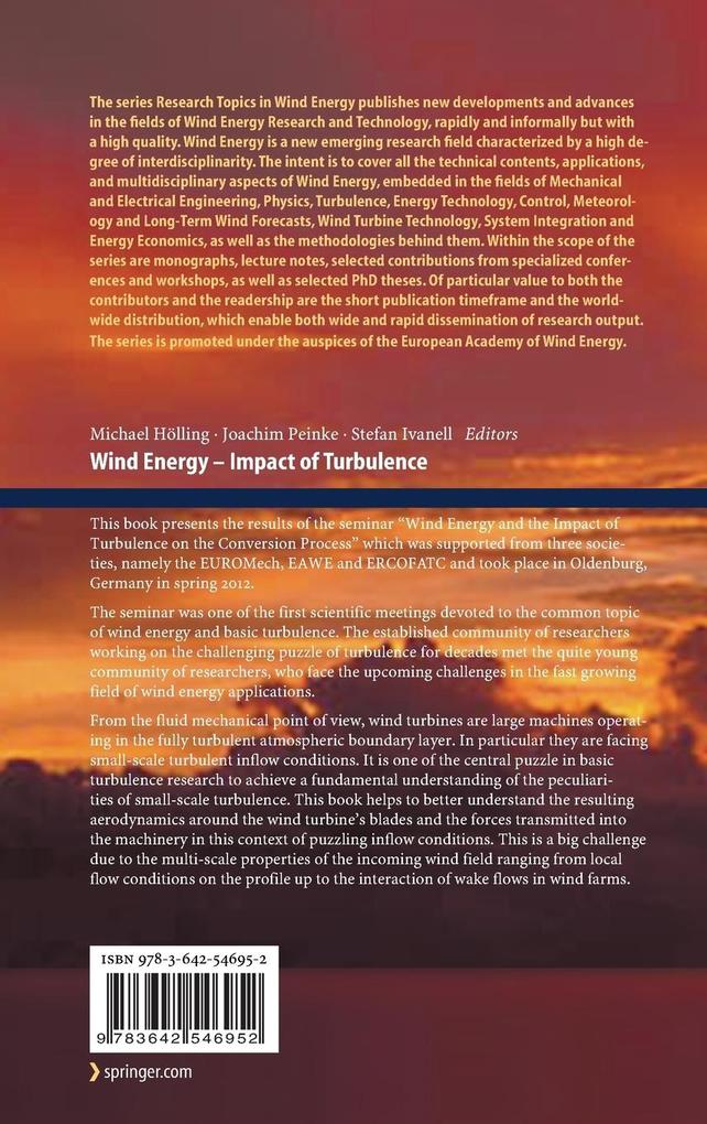 Weitere Ansicht: Wind Energy - Impact of Turbulence