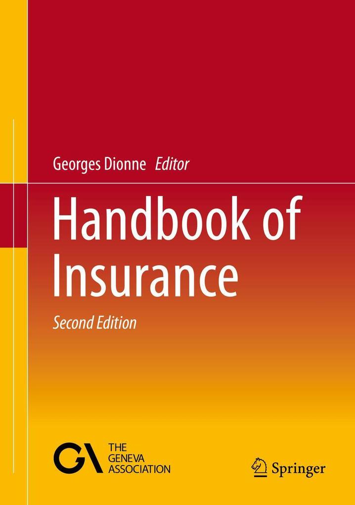 Produktbild: Handbook of Insurance