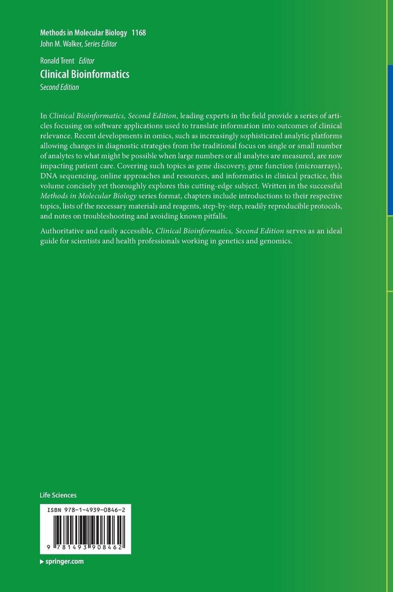 Weitere Ansicht: Clinical Bioinformatics