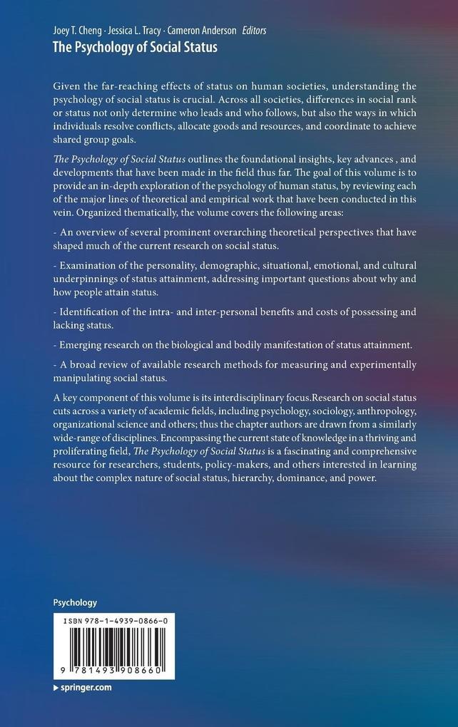 Weitere Ansicht: The Psychology of Social Status