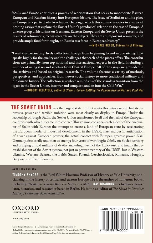 Weitere Ansicht: Stalin and Europe | Snyder