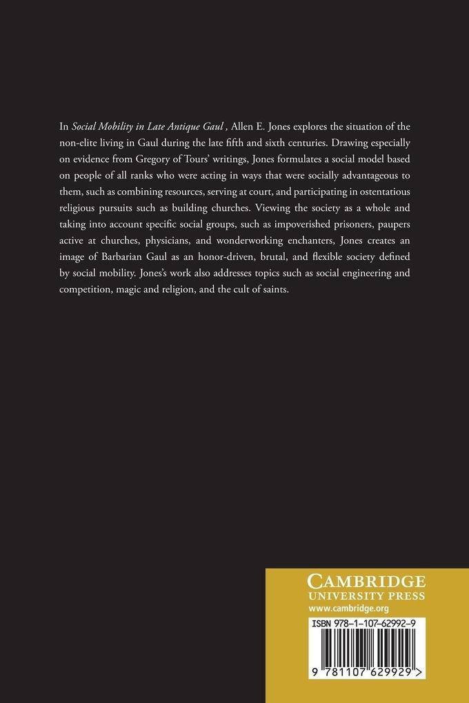 Weitere Ansicht: Social Mobility in Late Antique Gaul | Allen E. Jones