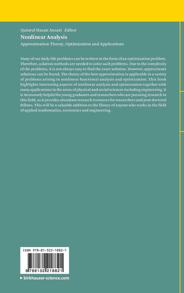 Weitere Ansicht: Nonlinear Analysis
