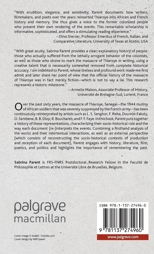 Weitere Ansicht: Cultural Representations of Massacre | Sabrina Parent