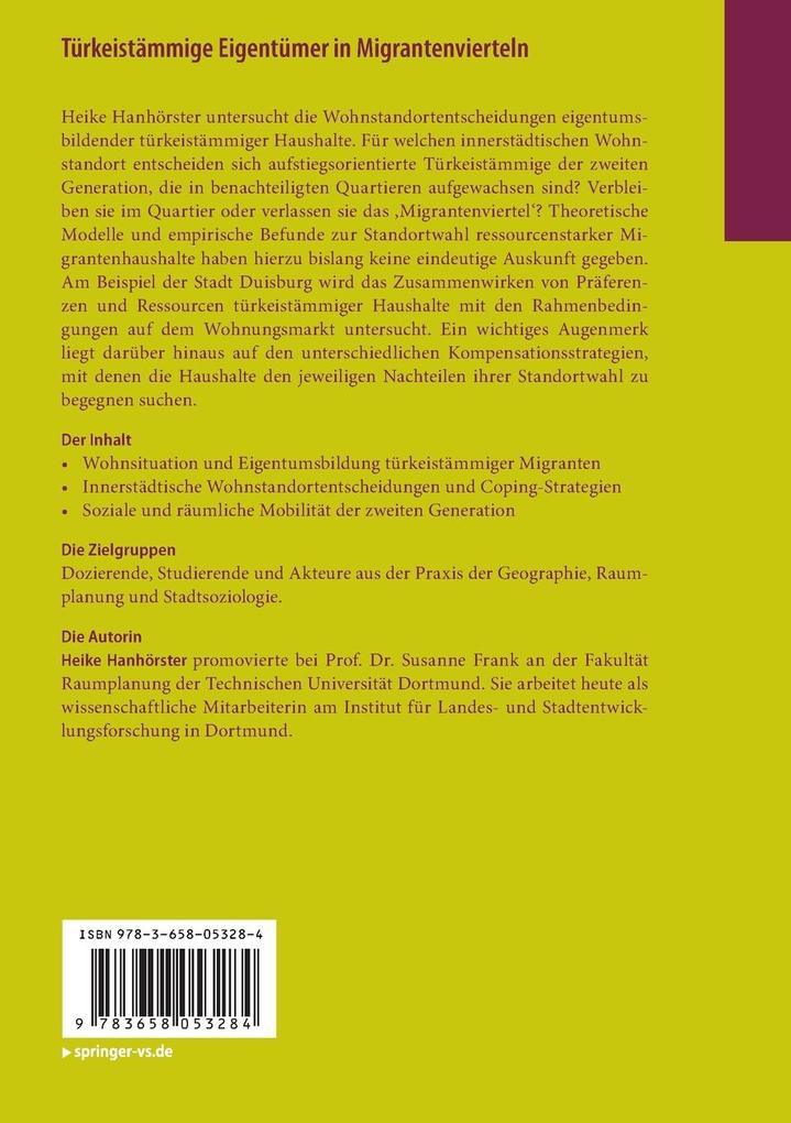 Weitere Ansicht: Türkeistämmige Eigentümer in Migrantenvierteln | Heike Hanhörster