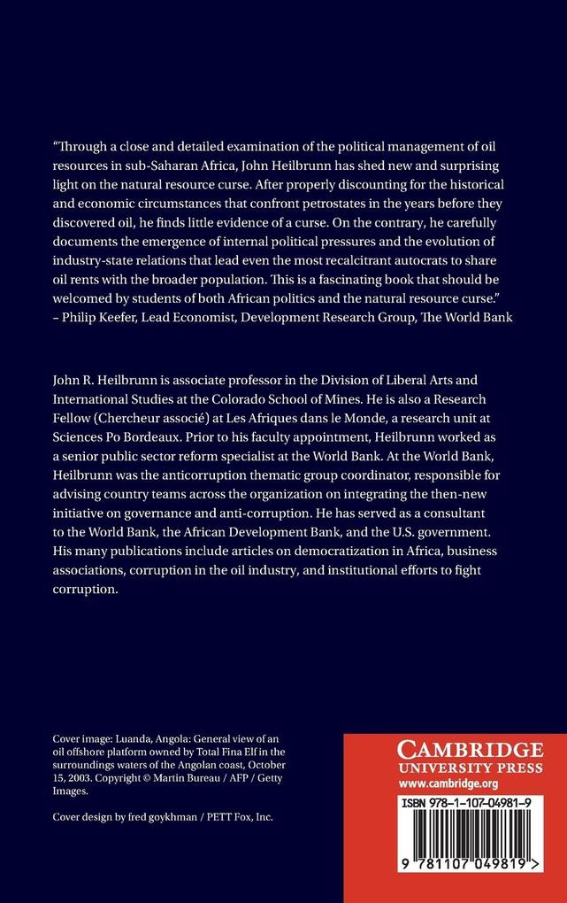 Weitere Ansicht: Oil, Democracy, and Development in Africa | John R Heilbrunn