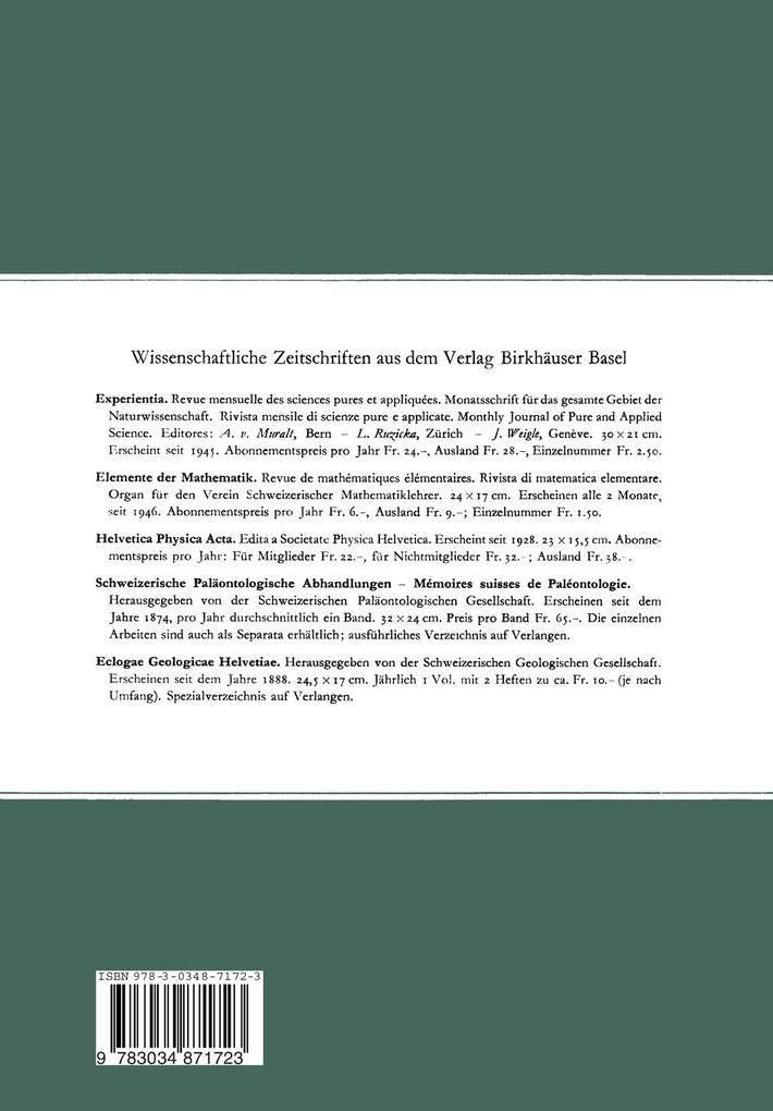 Weitere Ansicht: Gesteine und Minerallagerstätten | P. Niggli