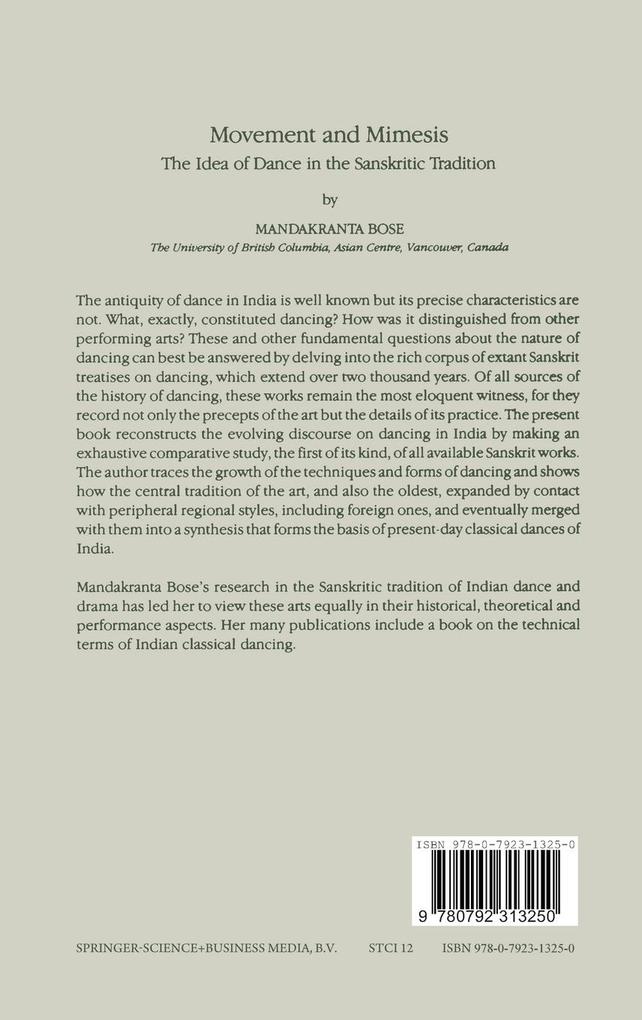 Weitere Ansicht: Movement and Mimesis | Mandakranta Bose