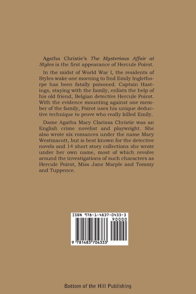 Weitere Ansicht: The Mysterious Affair at Styles | Agatha Christie