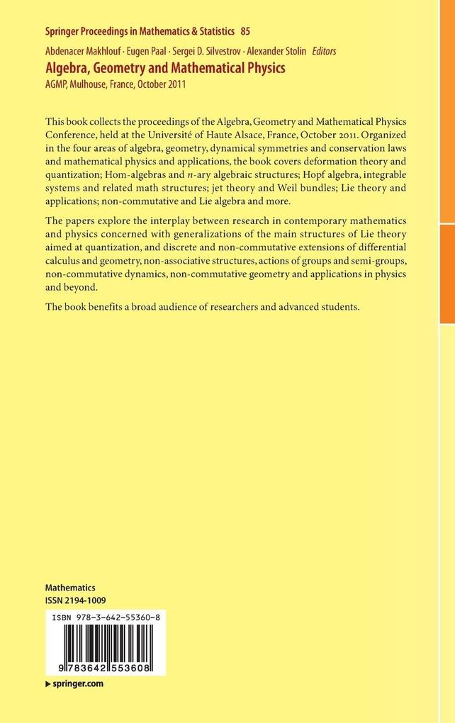 Weitere Ansicht: Algebra, Geometry and Mathematical Physics