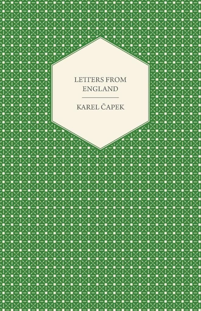 Produktbild: Letters from England | Karel Capek