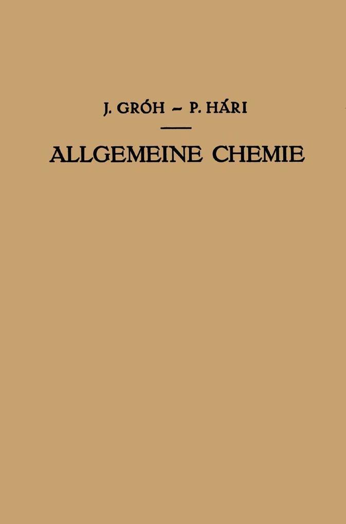 Produktbild: Kurzes Lehrbuch der Allgemeinen Chemie | Julius Gróh