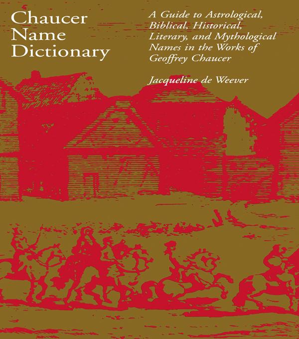 Produktbild: Chaucer Name Dictionary | Jacqueline De Weever