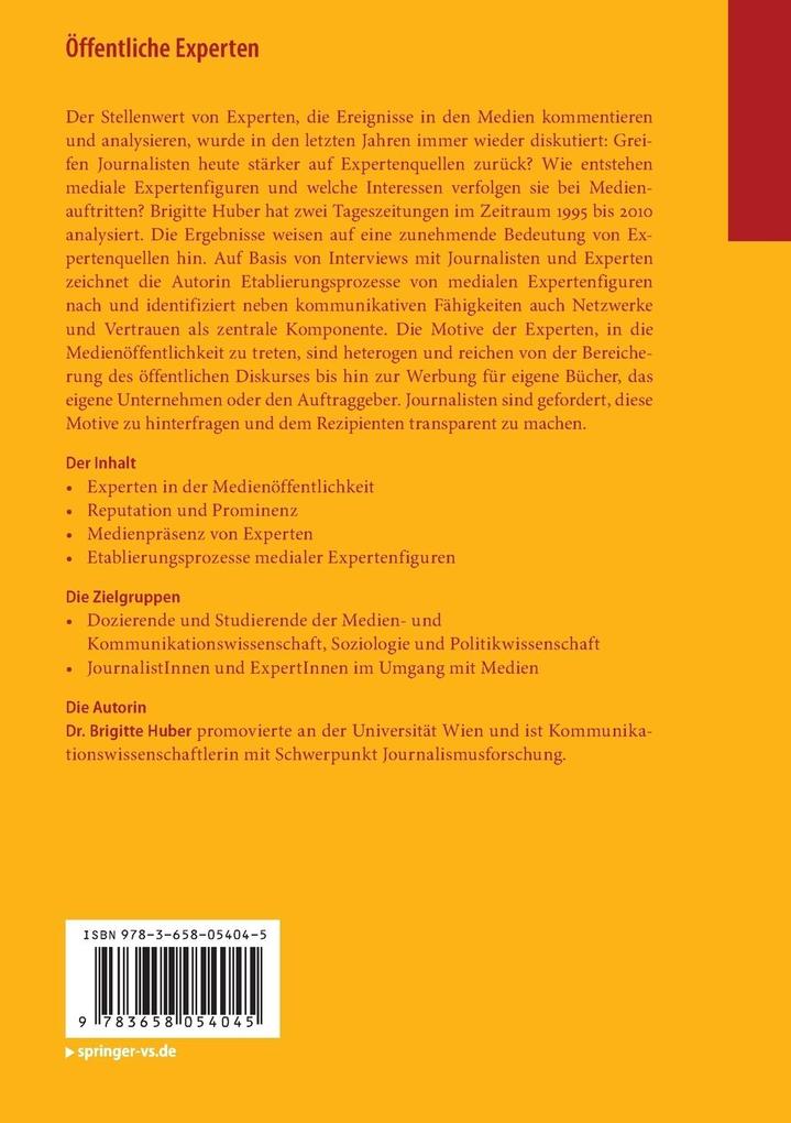 Weitere Ansicht: Öffentliche Experten | Brigitte Huber