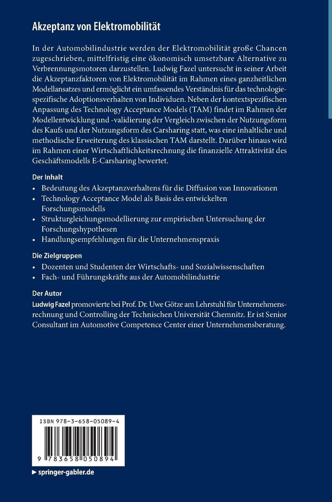 Weitere Ansicht: Akzeptanz von Elektromobilität | Ludwig Fazel
