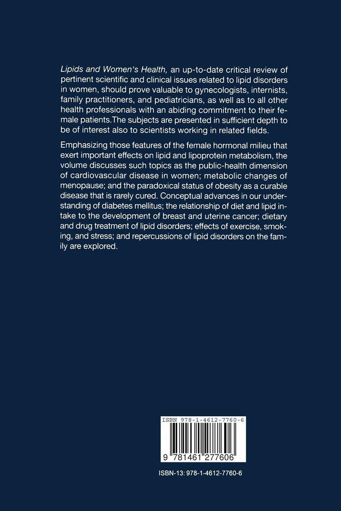 Weitere Ansicht: Lipids and Women's Health