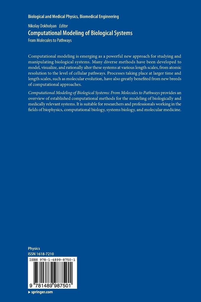 Weitere Ansicht: Computational Modeling of Biological Systems