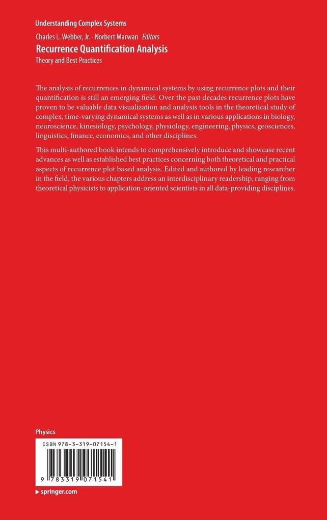 Weitere Ansicht: Recurrence Quantification Analysis