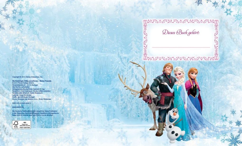Weitere Ansicht: Disney Die Eiskönigin: Völlig unverfroren Freundebuch