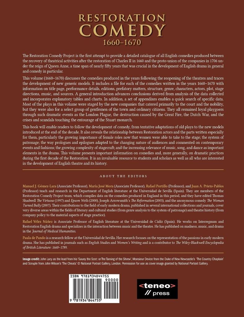 Weitere Ansicht: Restoration Comedy, 1660-1670