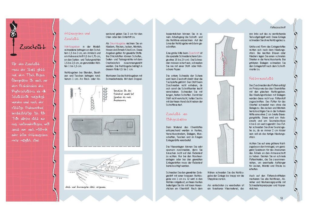 Weitere Ansicht: Nähschule - Grundlagen und Techniken mit 500 detaillierten Illustrationen | Silvia von Rudzinski