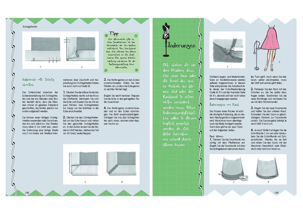 Weitere Ansicht: Nähschule - Grundlagen und Techniken mit 500 detaillierten Illustrationen | Silvia von Rudzinski