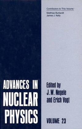 Weitere Ansicht: Advances in Nuclear Physics