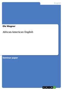 Produktbild: African-American English | Ole Wagner