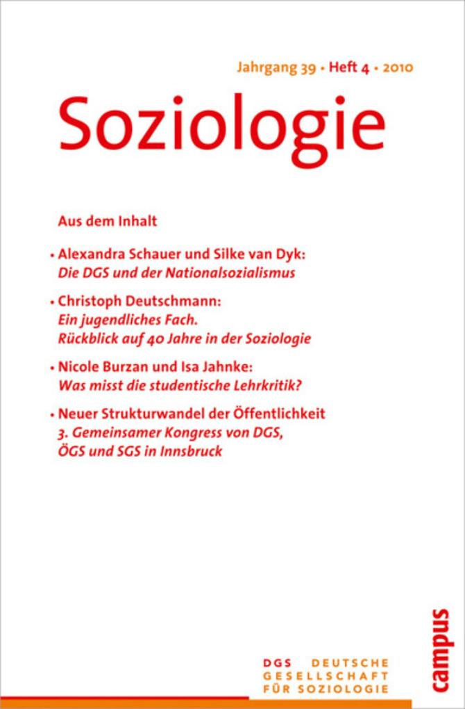 Produktbild: Soziologie 4.2010