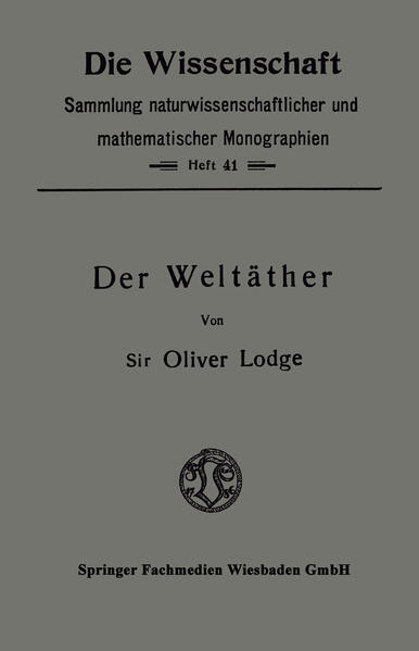 Produktbild: Der Weltäther | Oliver Lodge