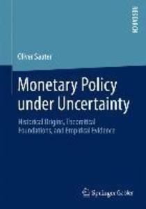 Produktbild: Monetary Policy under Uncertainty | Oliver Sauter
