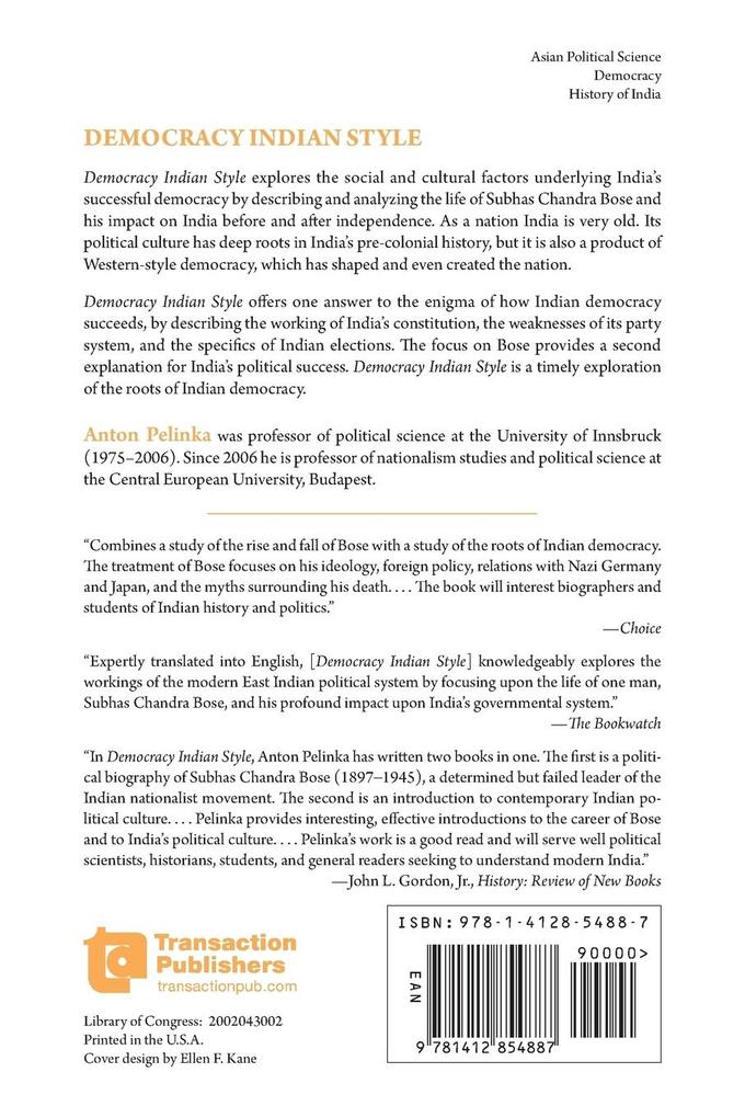 Weitere Ansicht: Democracy Indian Style | Anton Pelinka